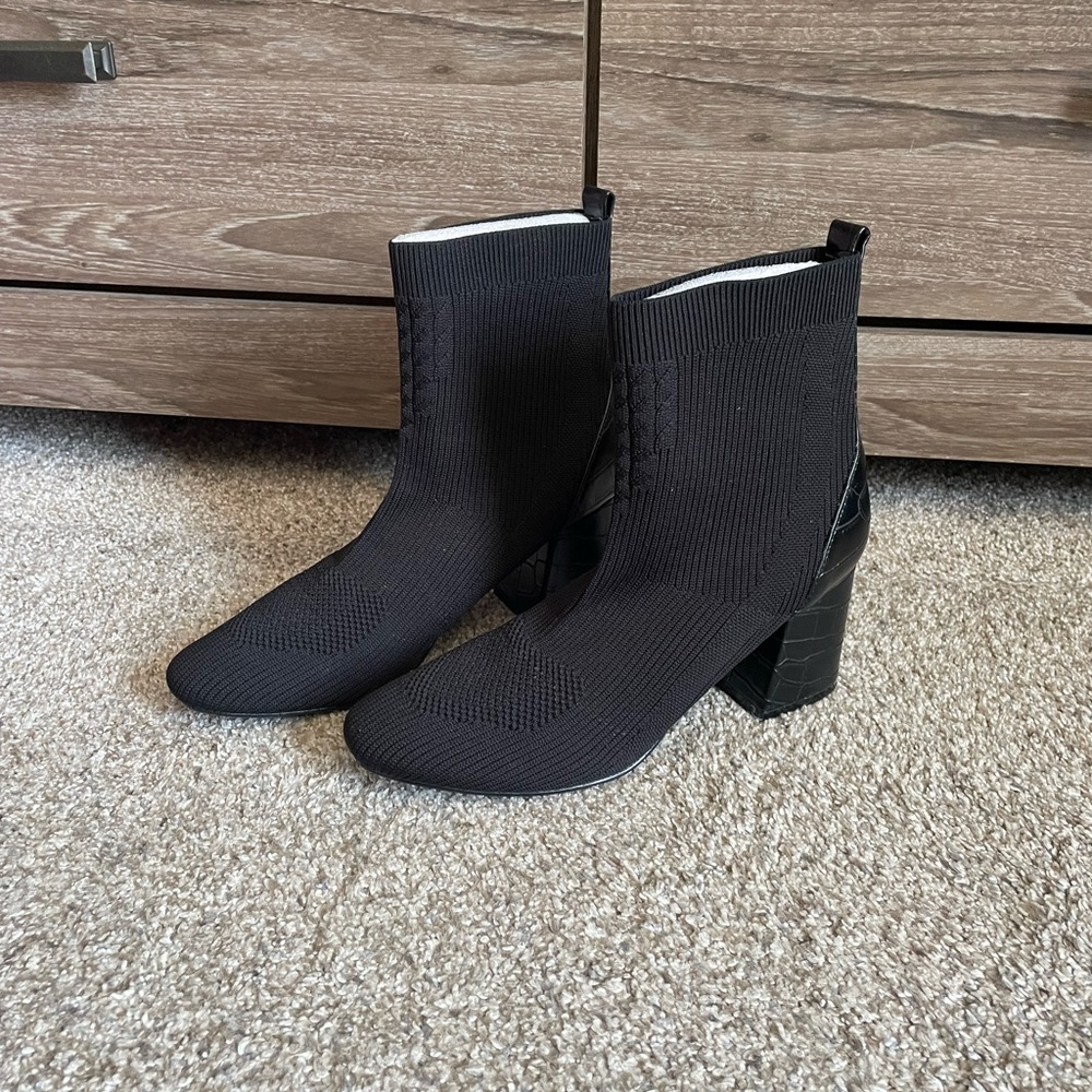 Jane and The Shoe - Bootie Crocodile Heel